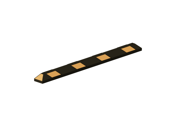 Accessoires 3D - Bordure de stationnement en caoutchouc -... Accessoires 3D - Bordure de stationnement en caoutchouc -...