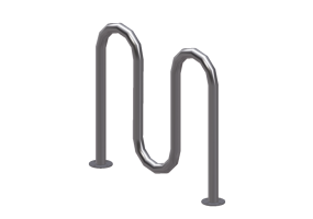 Acess&oacute;rios 3D - Suporte de bicicleta de forma ondulade- Reliance Foundry - R8239XL