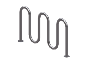 Acess&oacute;rios 3D - Suporte de bicicleta de forma ondulade- Reliance Foundry - R8240
