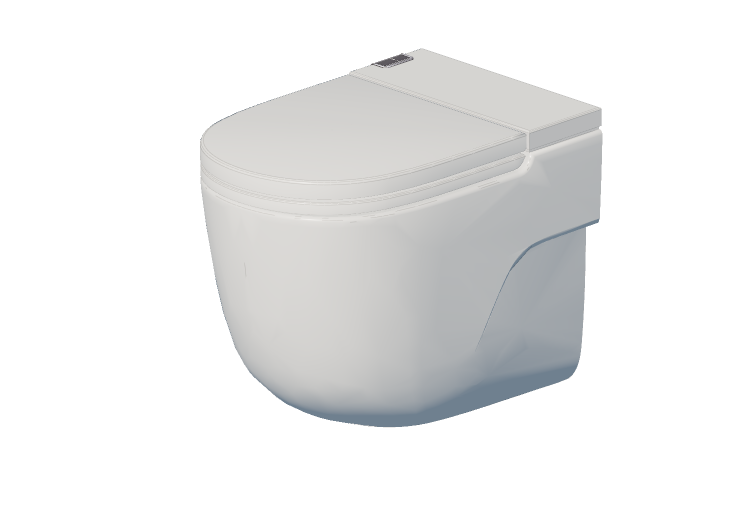 Vasos 3D - Vaso sanitário em-tank - Roca Meridian - Roca Vasos 3D - Vaso sanitário em-tank - Roca Meridian - Roca