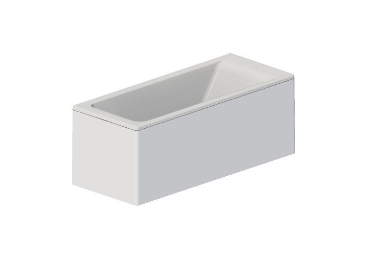 Banheiras 3D - Banheira retangular 170x70cm - Roca - Easy -... Banheiras 3D - Banheira retangular 170x70cm - Roca - Easy -...