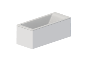 Vasche da bagno 3D - Vasca da bagno rettangolare 170x70cm - Roca - Easy