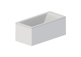 Banheiras 3D - Banheira retangular 160x75cm - Roca - Easy