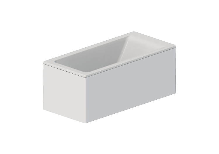 Banheiras 3D - Banheira retangular 160x75cm - Roca - Easy -... Banheiras 3D - Banheira retangular 160x75cm - Roca - Easy -...