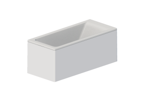 3D Badewannen - Badewanne rechteckig 160x70cm - Roca - Easy