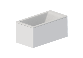 Banheiras 3D - Banheira retangular 140x70cm - Roca - Easy