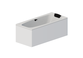 Banheiras 3D - Banheira retangular 170x75cm - Roca - Sureste