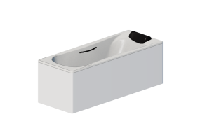3D Badewannen - Badewanne rechteckig 180x80cm - Roca - BeCool