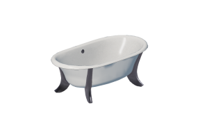 Ba&ntilde;eras de ba&ntilde;o 3D - Ba&ntilde;era oval 170x85cm - Roca - Newcast