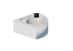 3D Bathtubs - Angular bath 145x145cm - Roca - Bali