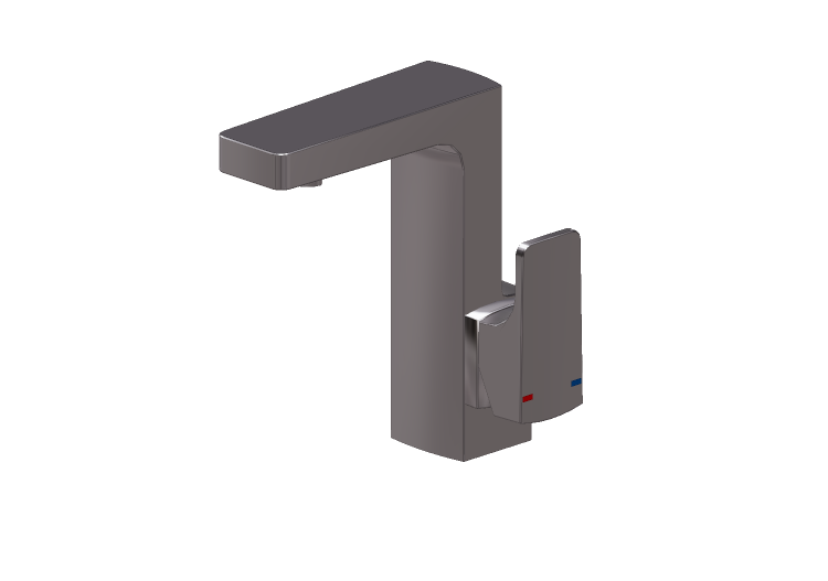 Torneiras 3D - Misturador para lavatório - Roca L90 - Roca Torneiras 3D - Misturador para lavatório - Roca L90 - Roca