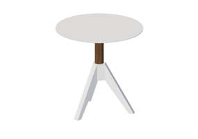 Tables 3D - Table en bois laqu&eacute; - Sala Bella - Helix