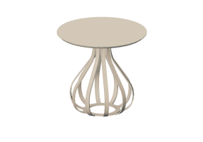Mesas 3D - Mesa de madera - Sala Bella - Versalhes