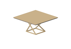 Mesas 3D - Mesa de madera lacada - Sala Bella - Twister