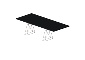 3D Tisch - Holztisch lackiert - Sala Bella - Cremena