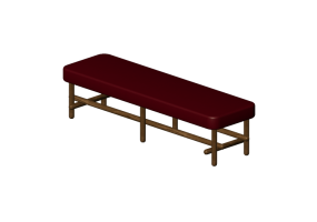 Sillas 3D - Banca de madera - Sala Bella - Musset