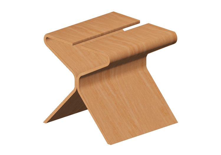 Chaises 3D - Tabouret bas en bois - Sala Bella - Nórdico -... Chaises 3D - Tabouret bas en bois - Sala Bella - Nórdico -...