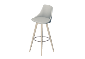 3D Chairs - Wood stool - Sala Bella - Tina