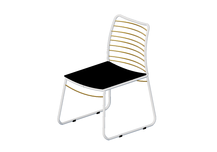 Sillas 3D - Silla de madera lacada - Sala Bella - 1712 -... Sillas 3D - Silla de madera lacada - Sala Bella - 1712 -...