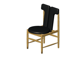 Sillas 3D - Silla de madera - Sala Bella - Face