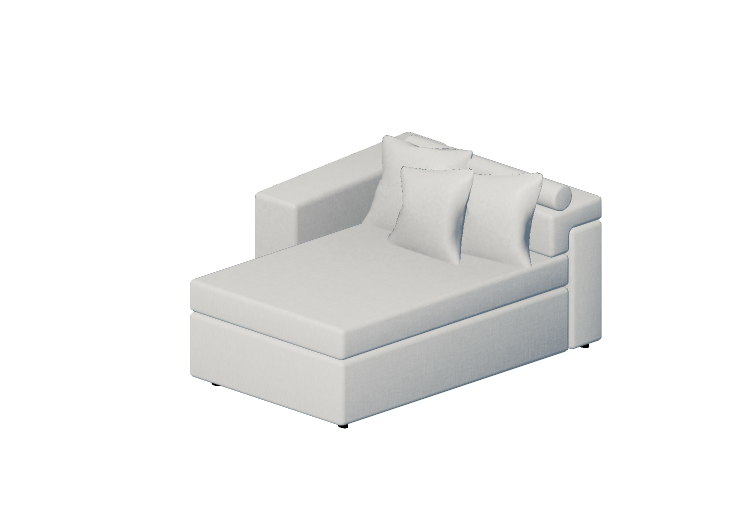 Sofás 3D - Sofá em tecido - Sala Bella - Berk - Sala Bella Sofás 3D - Sofá em tecido - Sala Bella - Berk - Sala Bella