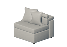 Chairs and Sofas 3D - Sofa with fabric lining - Sala Bella - Berk
