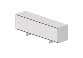 3D Furniture - Wooden cabinet - Sala Bella - Carlton