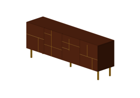 3D M&ouml;bel - Holzschrank - Sala Bella - Labirinto