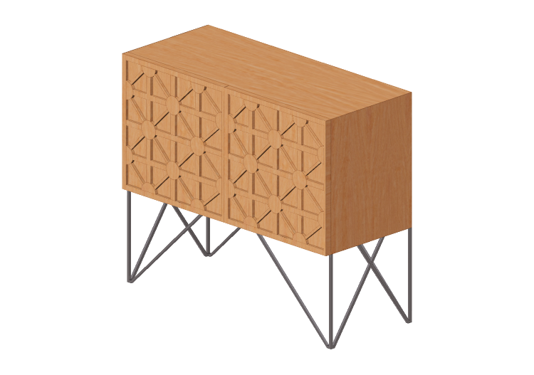 Muebles 3D - Mueble de madera - Sala Bella - Ladrilho -... Muebles 3D - Mueble de madera - Sala Bella - Ladrilho -...