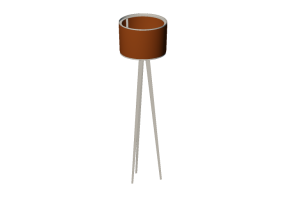 L&aacute;mpara de pie 3D - L&aacute;mpara de madera - Sala Bella - Bari