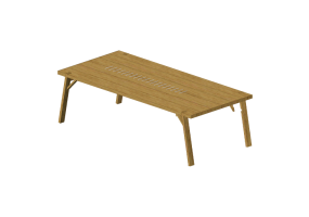 Tables 3D - Table rectangulaire - Schuster - DESCANSO