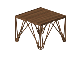 3D Tisch - Holztisch - Schuster - Paris