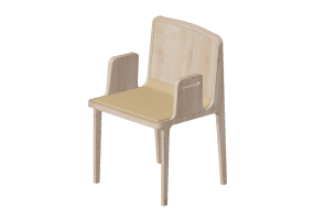 Sillas 3D - Silla de madera - Schuster - Oscar