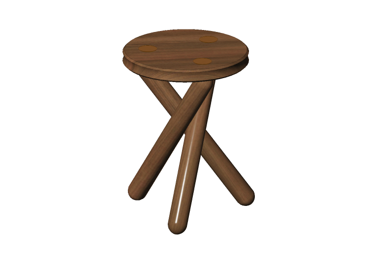 Chaises 3D - Tabouret en bois - Schuster - Eldorado -... Chaises 3D - Tabouret en bois - Schuster - Eldorado -...