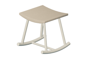 3D Chairs - Wooden stool - Schuster - Nina