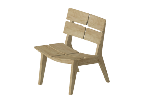 Divans 3D - Fauteuil en bois - Schuster - Quadri