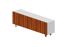 Muebles 3D - Bufet de madera - Schuster - COPA 2200