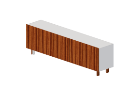 Muebles 3D - Bufet de madera - Schuster - COPA 2400