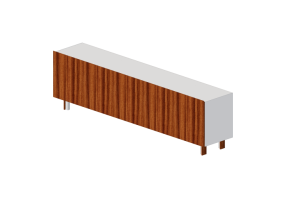 Muebles 3D - Bufet de madera - Schuster - COPA 2600