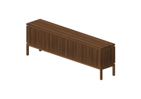 3D Furniture - Wood Buffet - Schuster - HC 2392