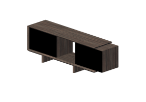 M&oacute;veis 3D - Buffet de madeira - Schuster - REFLEXO Com 2200
