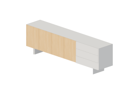 Muebles 3D - Bufet de madera - Schuster - TECLA 2600