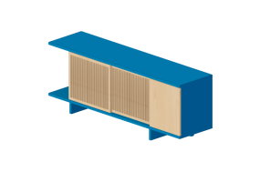 Meubles 3D - Meuble en bois laqu&eacute; - Schuster - Treli&ccedil;a 2000