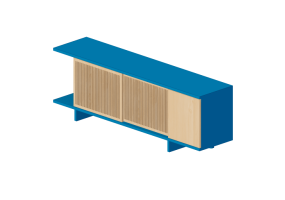 Muebles 3D - Mueble de madera lacada - Schuster - Treli&ccedil;a 2200
