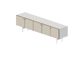 Muebles 3D - Bufet de madera - Schuster - Quadros