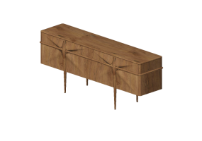 3D M&ouml;bel - Holz-Buffet - Schuster - Josephine
