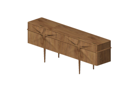 3D M&ouml;bel - Holz-Buffet - Schuster - Josephine