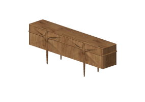 Muebles 3D - Bufet de madera - Schuster - Josephine