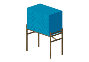 3D Furniture - Wooden Cabinet - Schuster - Akbal