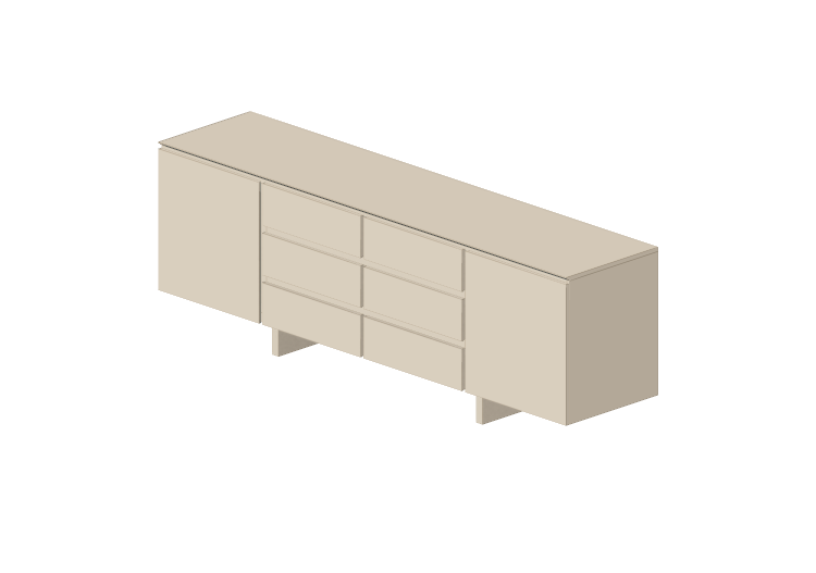 3D Furniture - Wooden Buffet - Schuster - Elisa - Schuster 3D Furniture - Wooden Buffet - Schuster - Elisa - Schuster